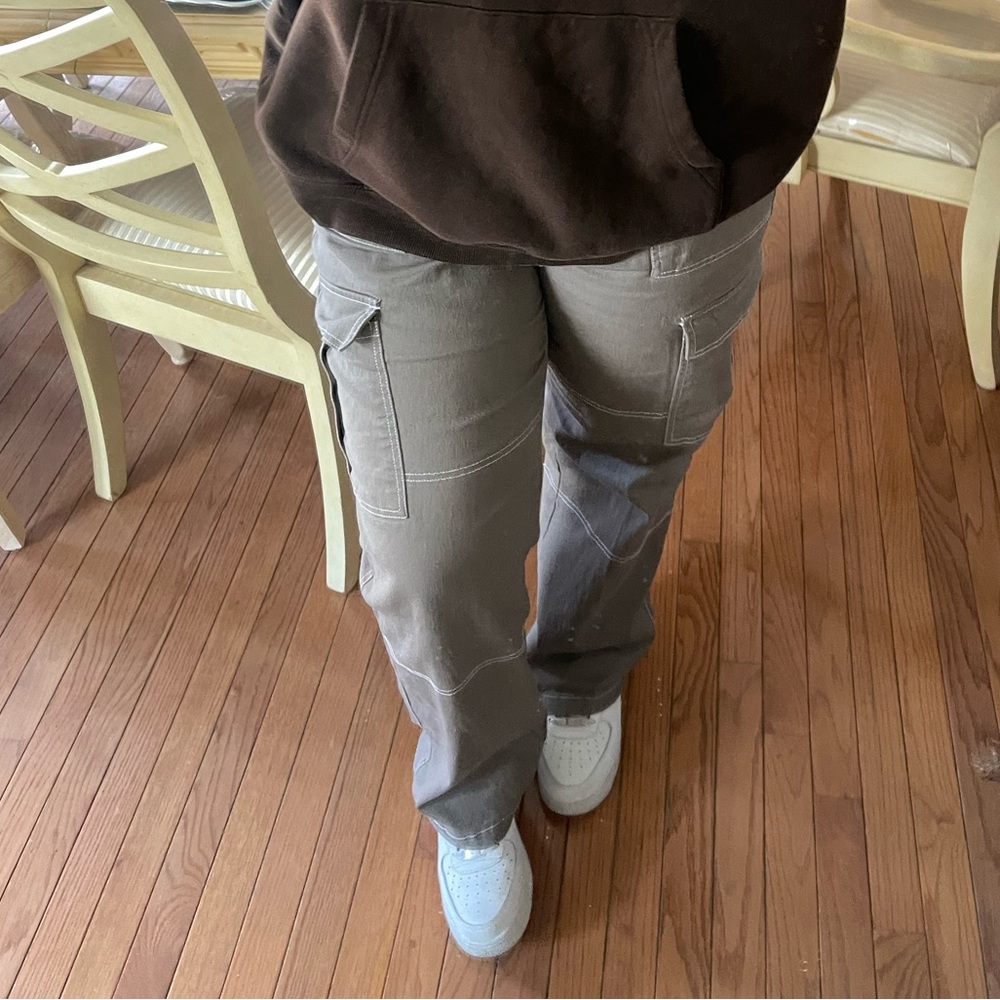 light brown High-Waisted cargo